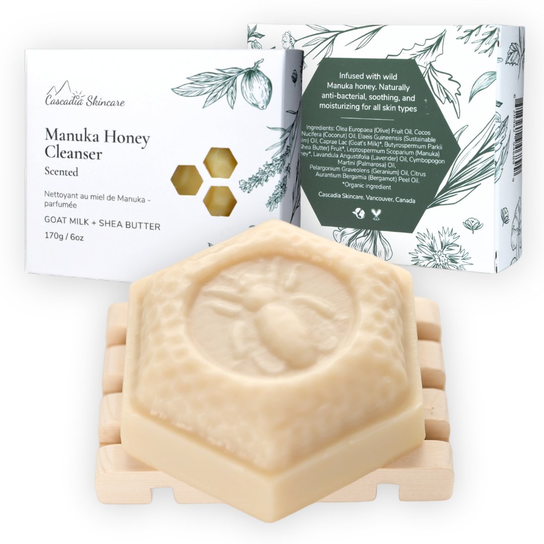 Manuka Honey Cleanser - Goat Milk Soap - Cascadia Skincare