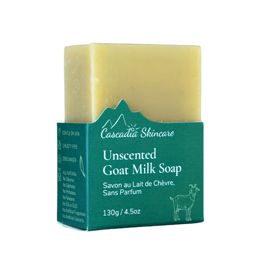 Unscented Goat Milk Soap Bar by Cascadia Skincare