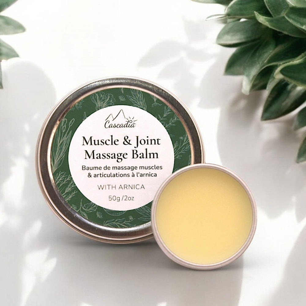 Arnica Muscle & Joint Massage Balm - Massage Bar - Cascadia Skincare