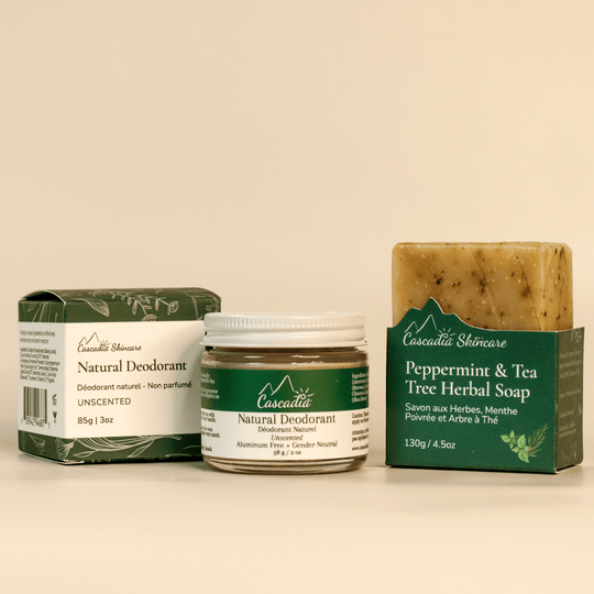 Deodorant & Soap Refresh Set - Kit - Cascadia Skincare
