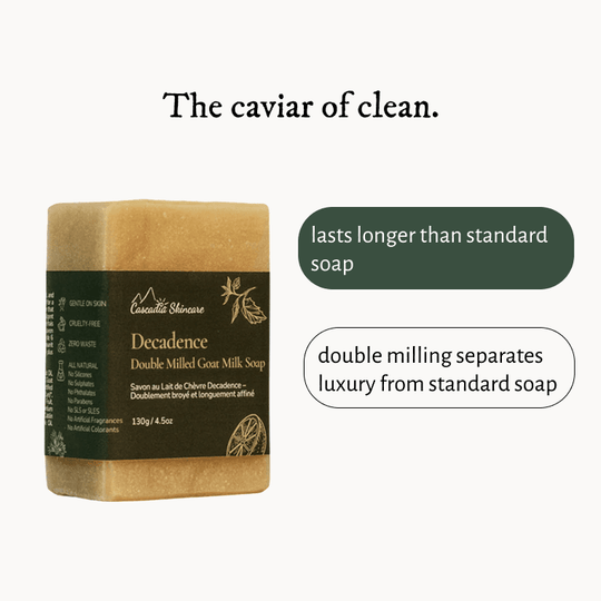 Double Milled Luxury Goat Milk Soap - Goat Milk Soap - Cascadia Skincare