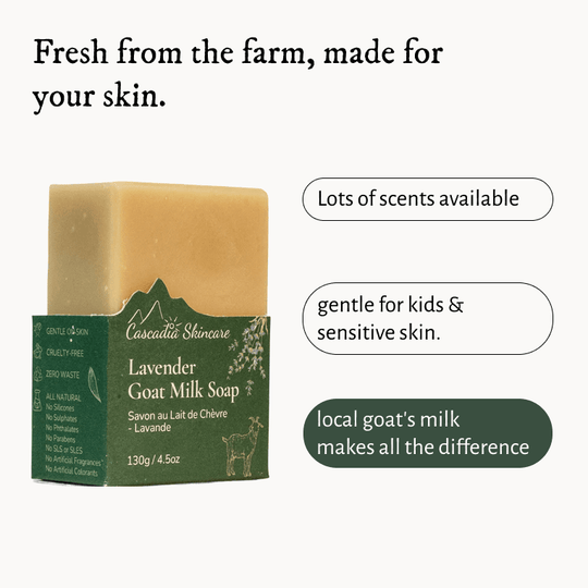 Goat Milk Soap Bars - Goat Milk Soap - Cascadia Skincare