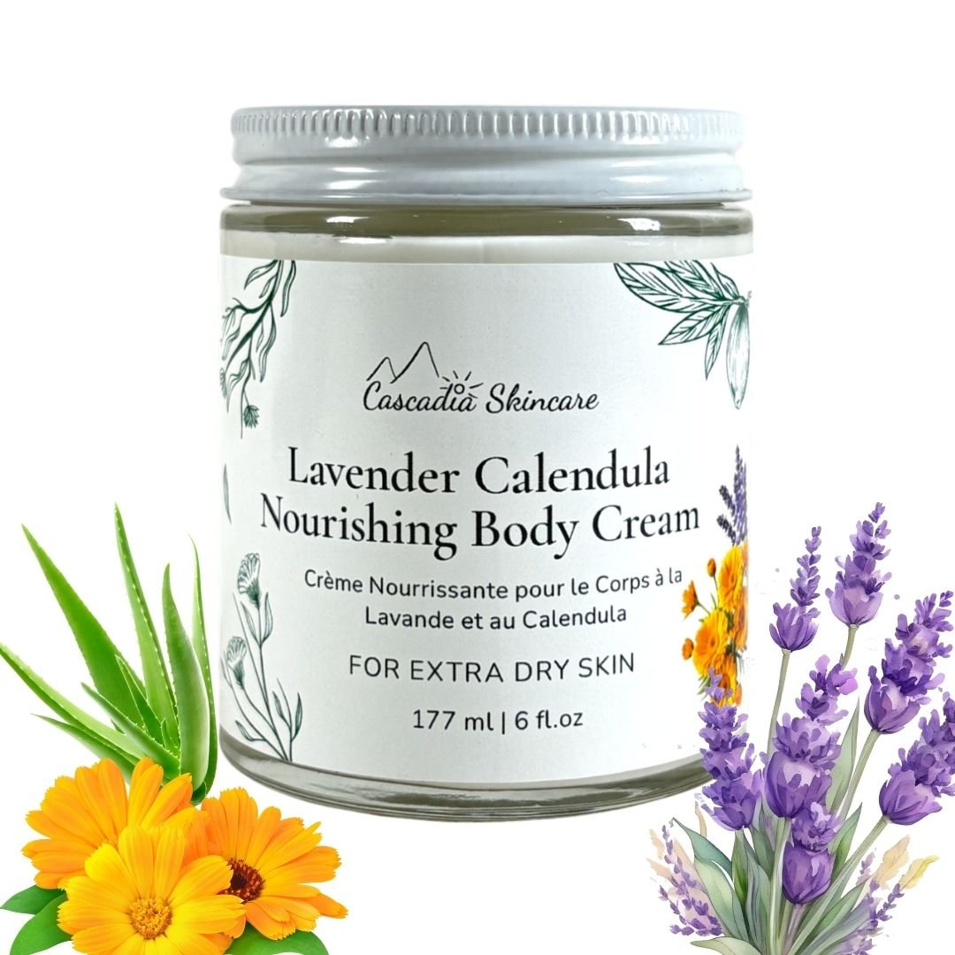 Lavender Calendula Nourishing Body Cream - Cascadia Skincare