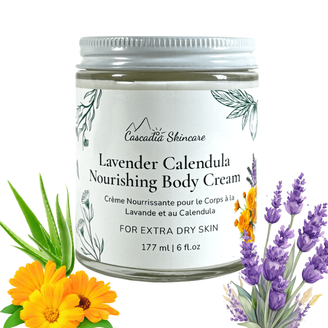 Lavender Calendula Nourishing Body Cream - Cascadia Skincare