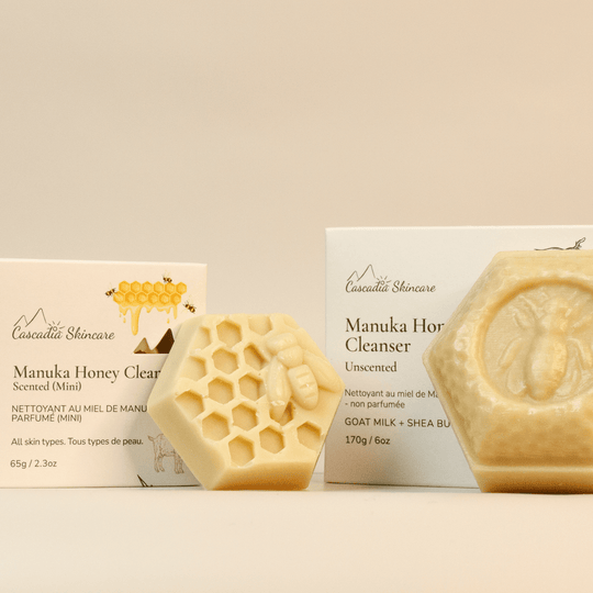 Manuka Honey Cleanser - Goat Milk Soap - Cascadia Skincare