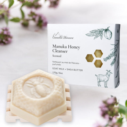 Manuka Honey Cleanser - Goat Milk Soap - Cascadia Skincare