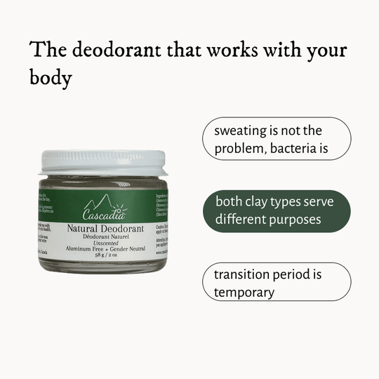 Natural Deodorant - Deodorant - Cascadia Skincare