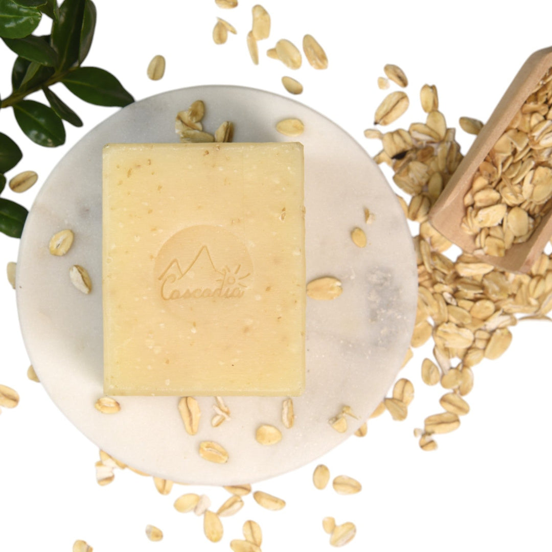 Oatmeal Scrub - Unscented Hand and Body Soap - Vegan Soap - Cascadia Skincare