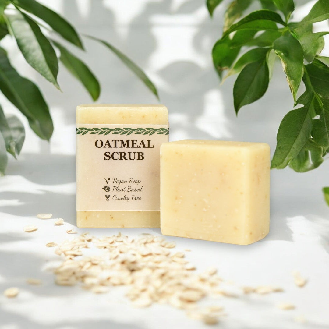 Oatmeal Scrub - Unscented Hand and Body Soap - Vegan Soap - Cascadia Skincare