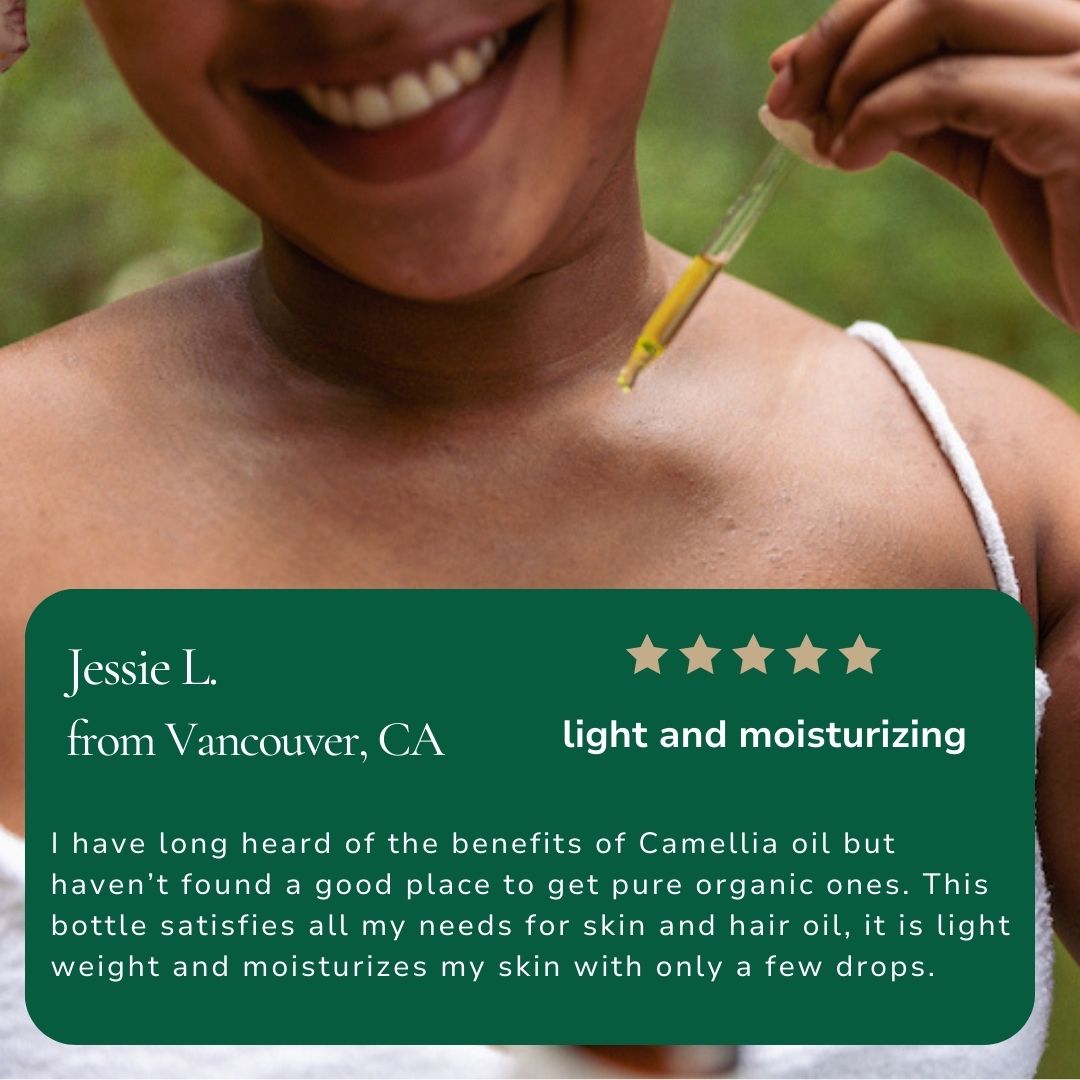 Organic Camellia Oil - Face Oil - Cascadia Skincare