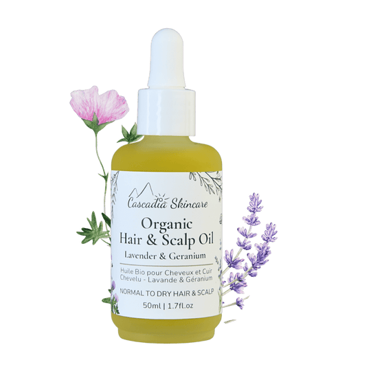 Organic Hair & Scalp Oil - hair oil - Cascadia Skincare