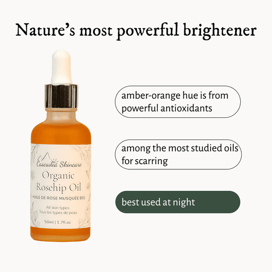 Organic Rosehip Oil - Face Oil - Cascadia Skincare