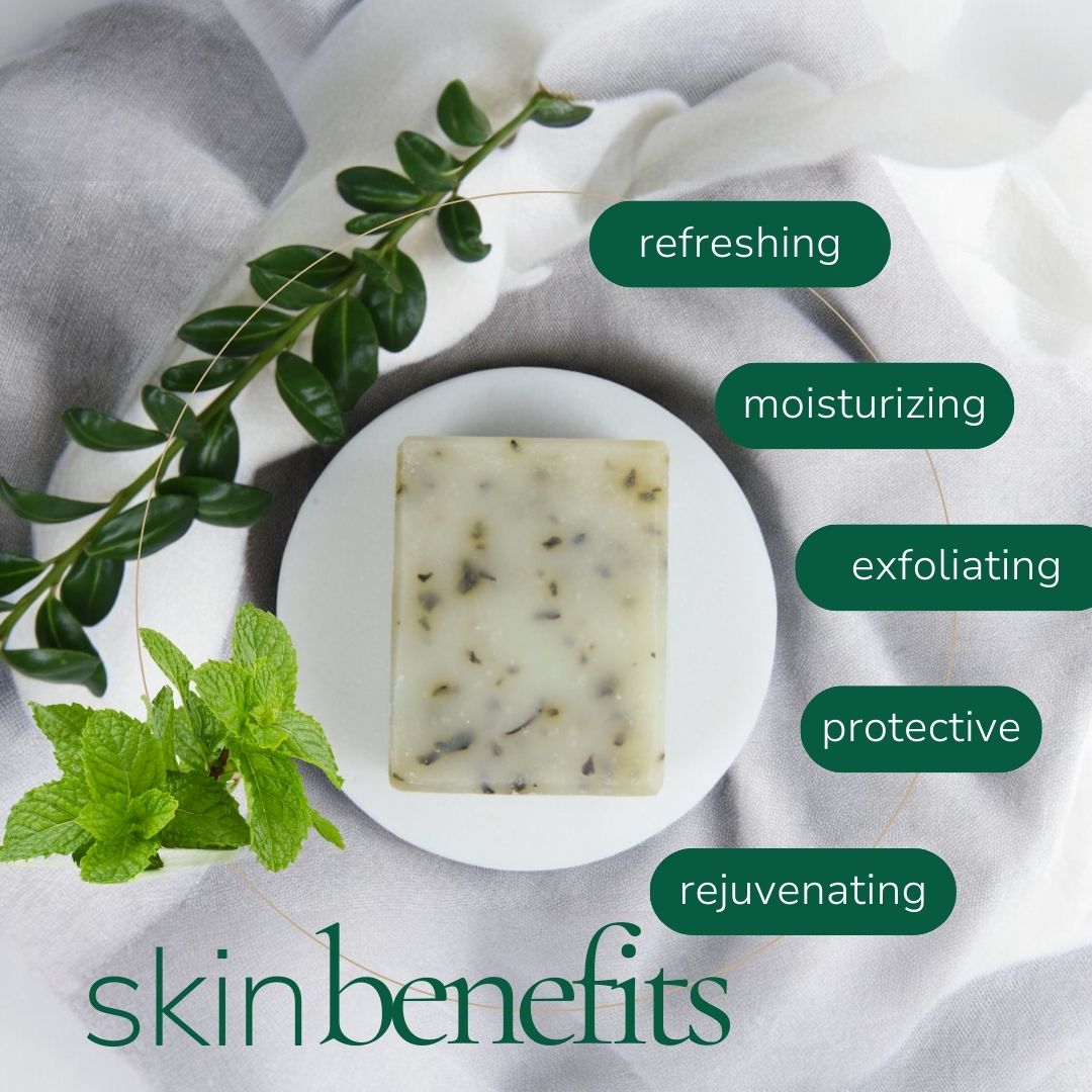 Peppermint & Tea Tree Hand and Body Soap - Vegan Soap - Cascadia Skincare