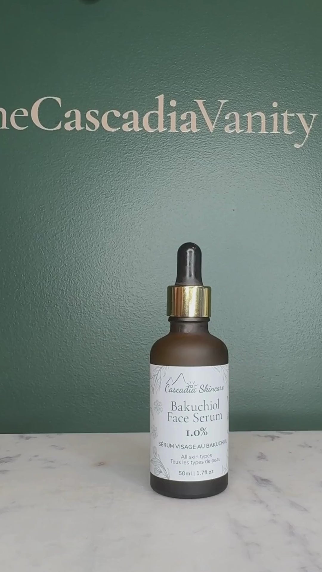 Bakuchiol Serum shows lightweight oil texture