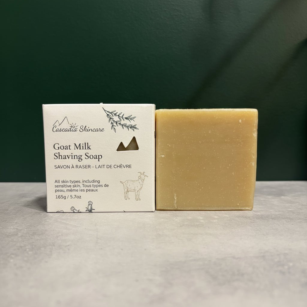 Shaving Soap 160g/5.8oz - Goat Milk Soap - Cascadia Skincare