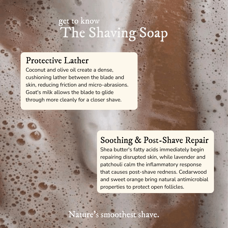 Shaving Soap 160g/5.8oz - Goat Milk Soap - Cascadia Skincare