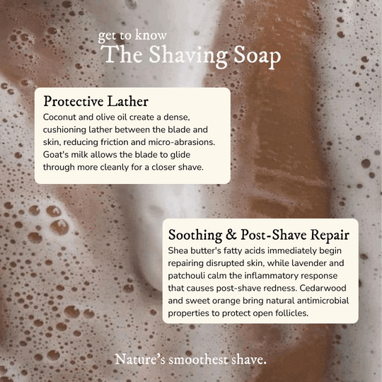 Shaving Soap 160g/5.8oz - Goat Milk Soap - Cascadia Skincare
