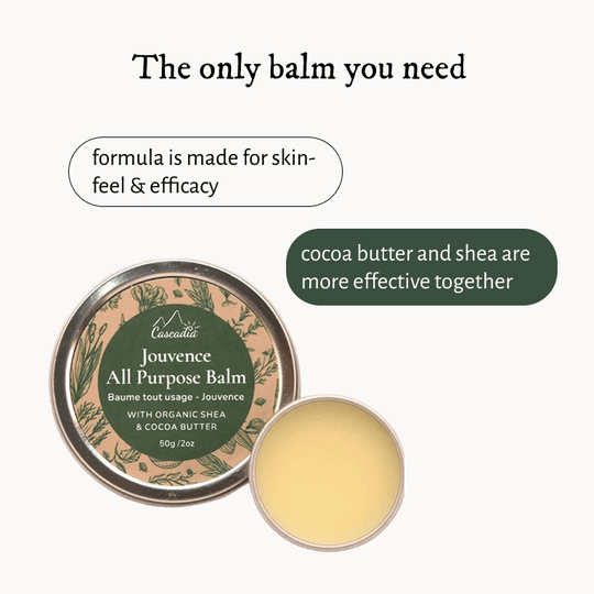 Shea Butter All Purpose Balm - Massage Bar - Cascadia Skincare