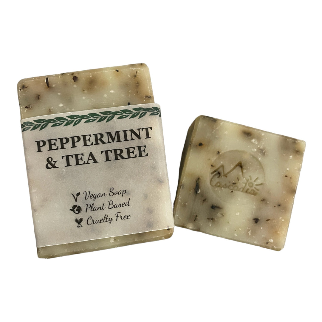 Peppermint & Tea Tree Hand and Body Soap - Vegan Soap - Cascadia Skincare